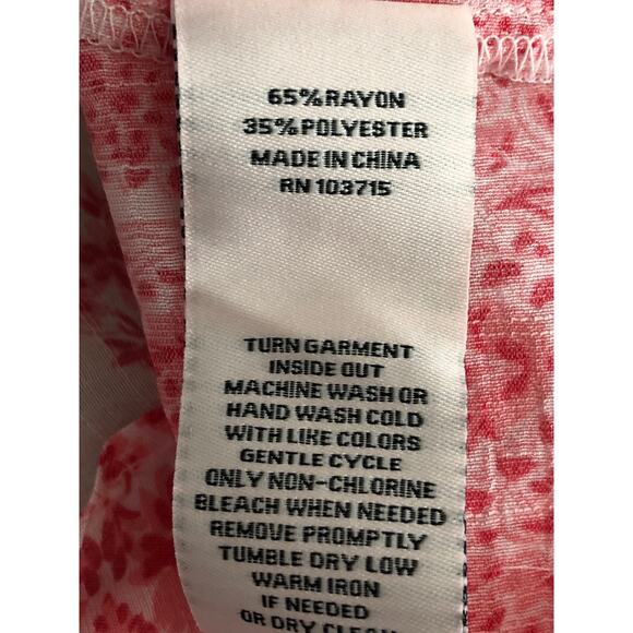 Nanette LePore Women's Medium Puff Sleeve Tie Front Top Red NEW - Picture 6 of 6